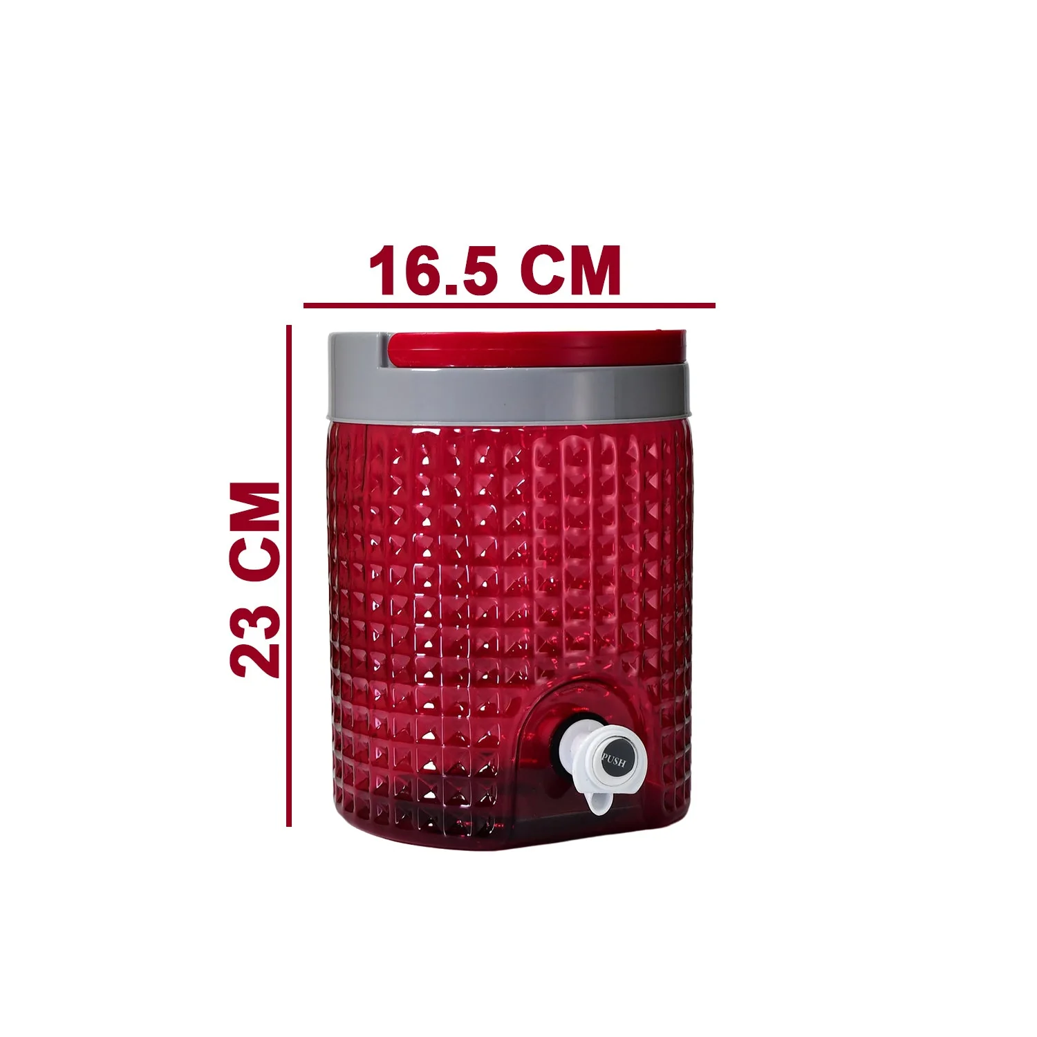 Diamond cut design plastic water jug to carrying water and other beverages. (4500Ml) - Image 5