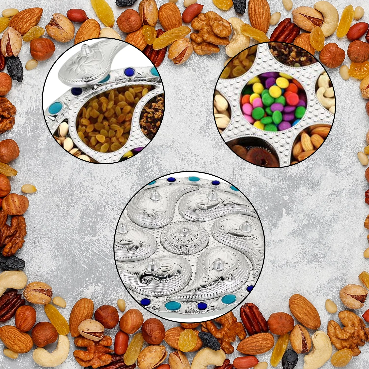 Multipurpose 7-Compartment Dry Fruit & Snack Storage Box - Image 7