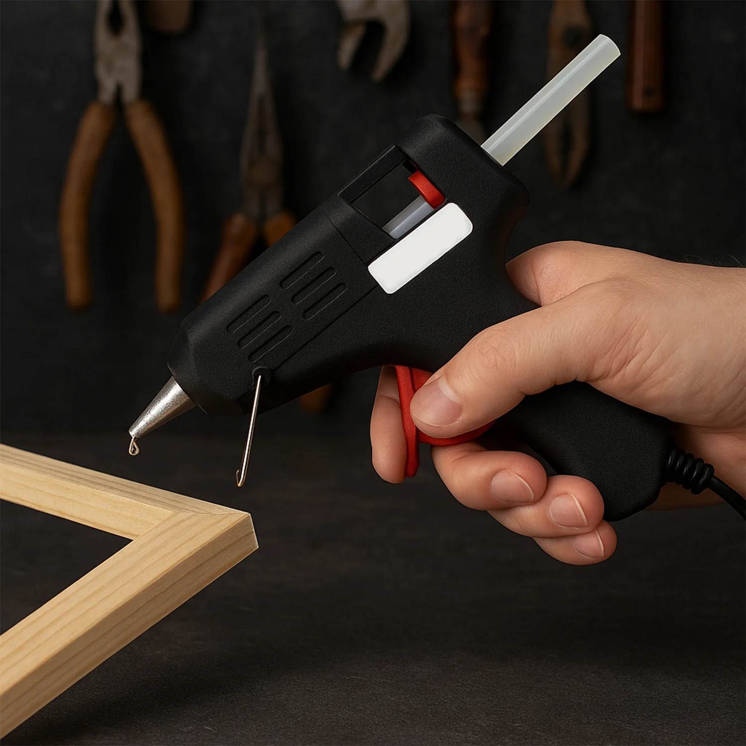 20W Hot Melt Glue Gun – Fast-Heating Craft & Repair Adhesive Applicator (1 Pc) - Image 4