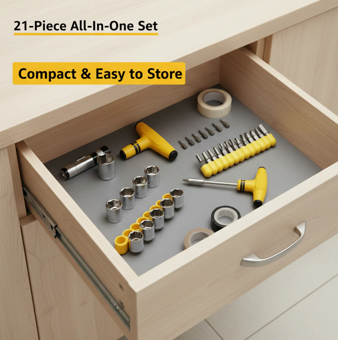 21 pcs T shape screwdriver set Batch Head Ratchet Pawl Socket Spanner hand tools - Image 4
