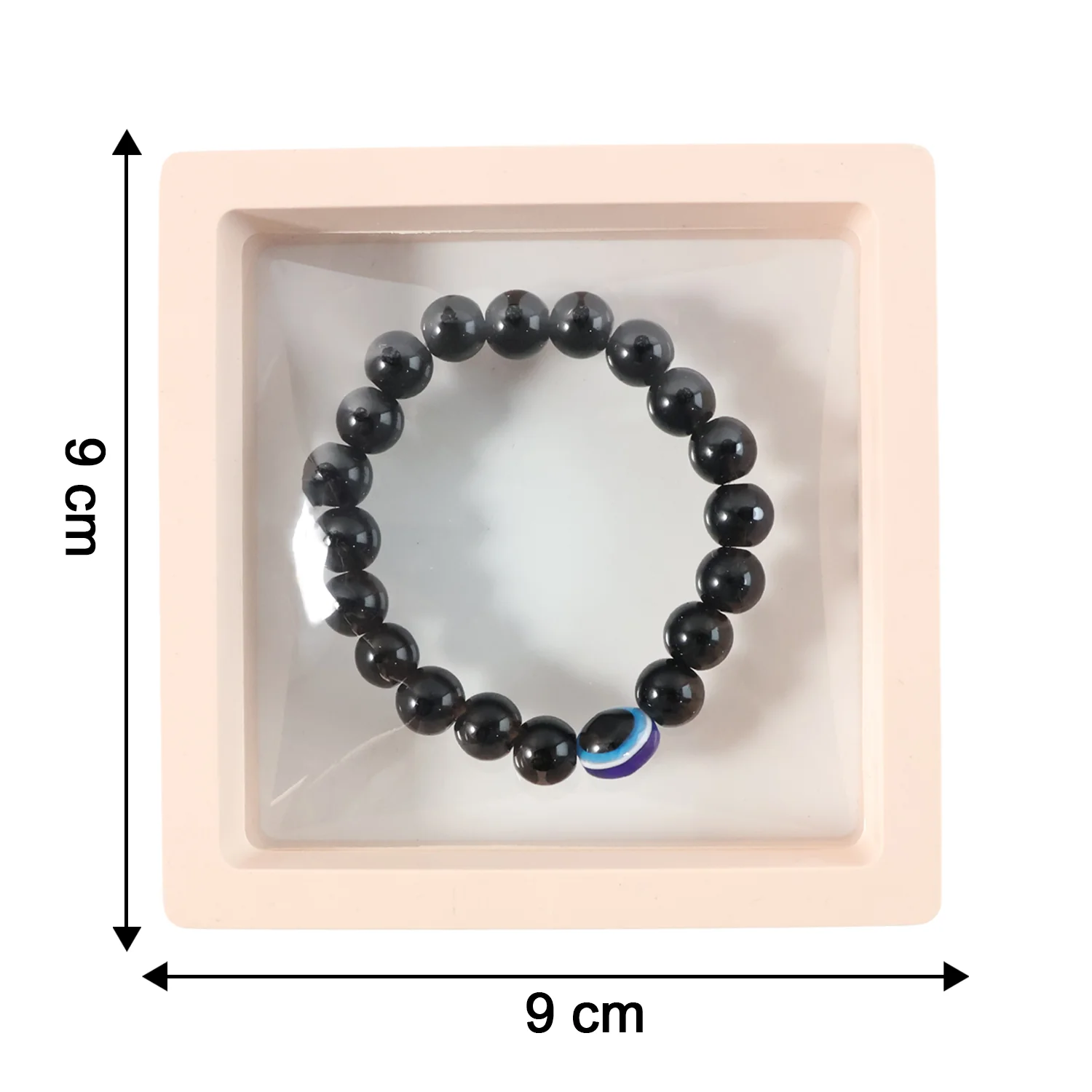 Elegant Dual-Tone Crystal Beaded Stretch Bracelet (1 Pc) - Image 6
