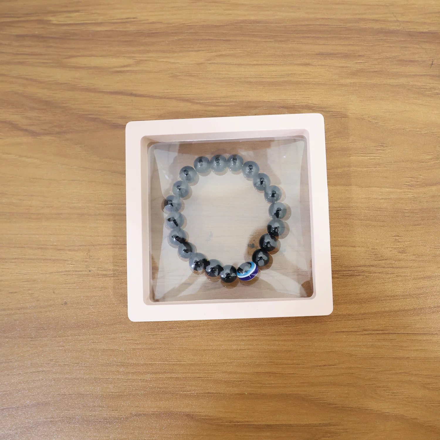 Elegant Dual-Tone Crystal Beaded Stretch Bracelet (1 Pc) - Image 8