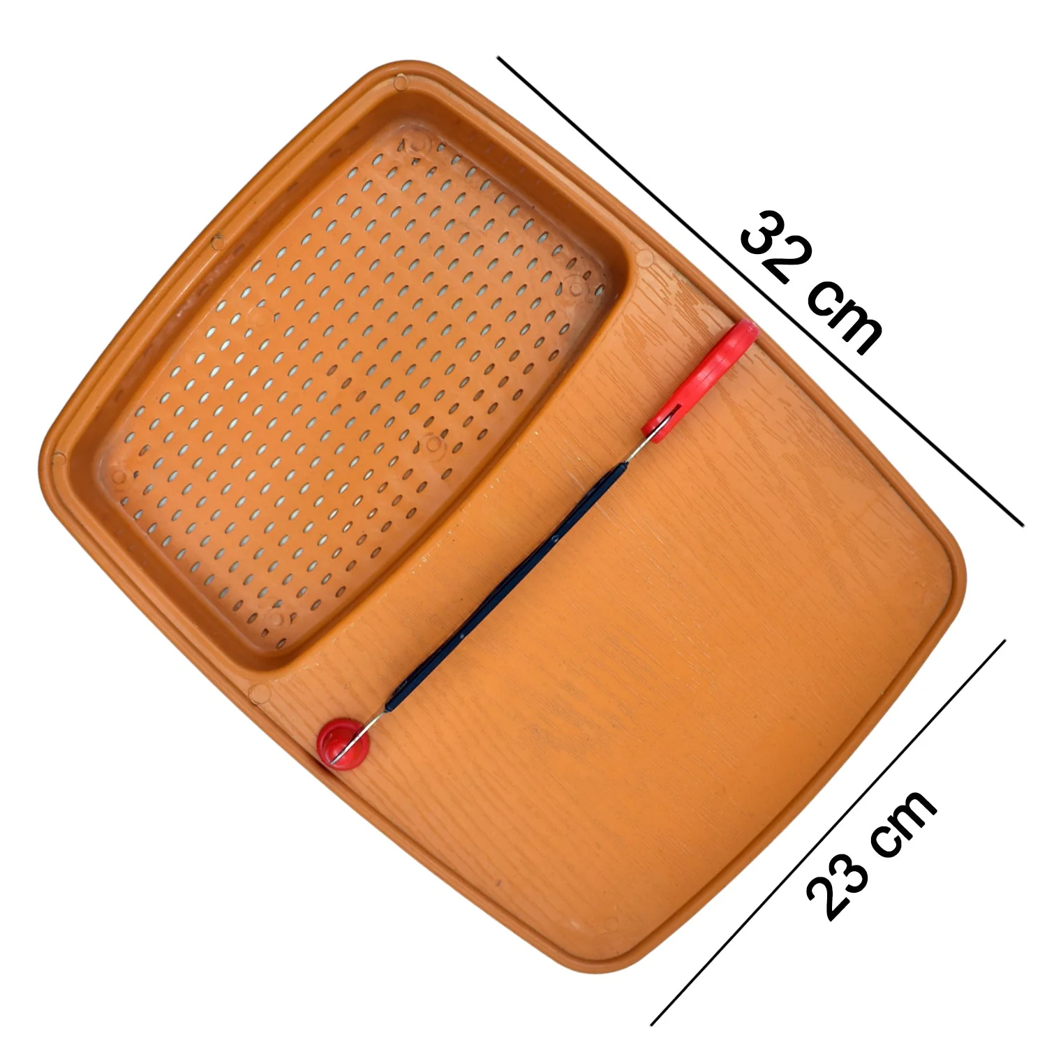 Thick Plastic Kitchen Chopping Cutting Slicing Tray with Holder - Image 5