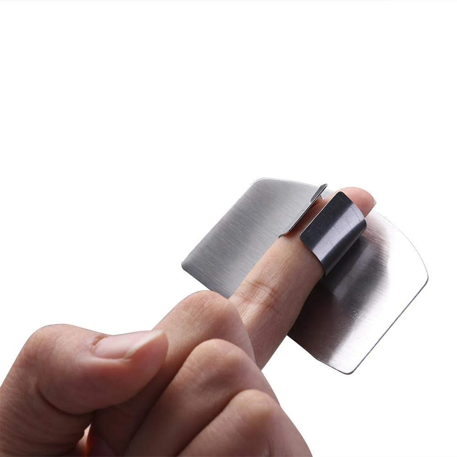 Stainless Steel Two Finger Grip Cutting Protector Hand Guard - Image 5