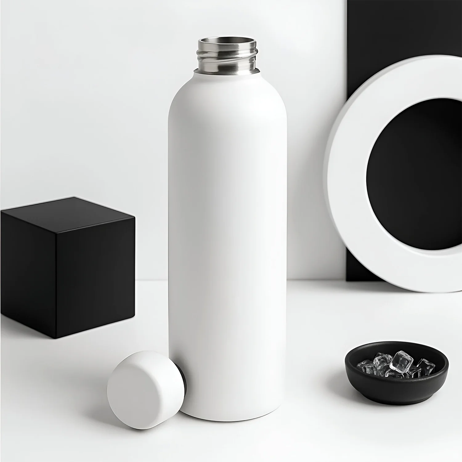 Stainless Steel Double Wall Vacuum-Insulated Drink Water (White / 500 ML Approx) - Image 4