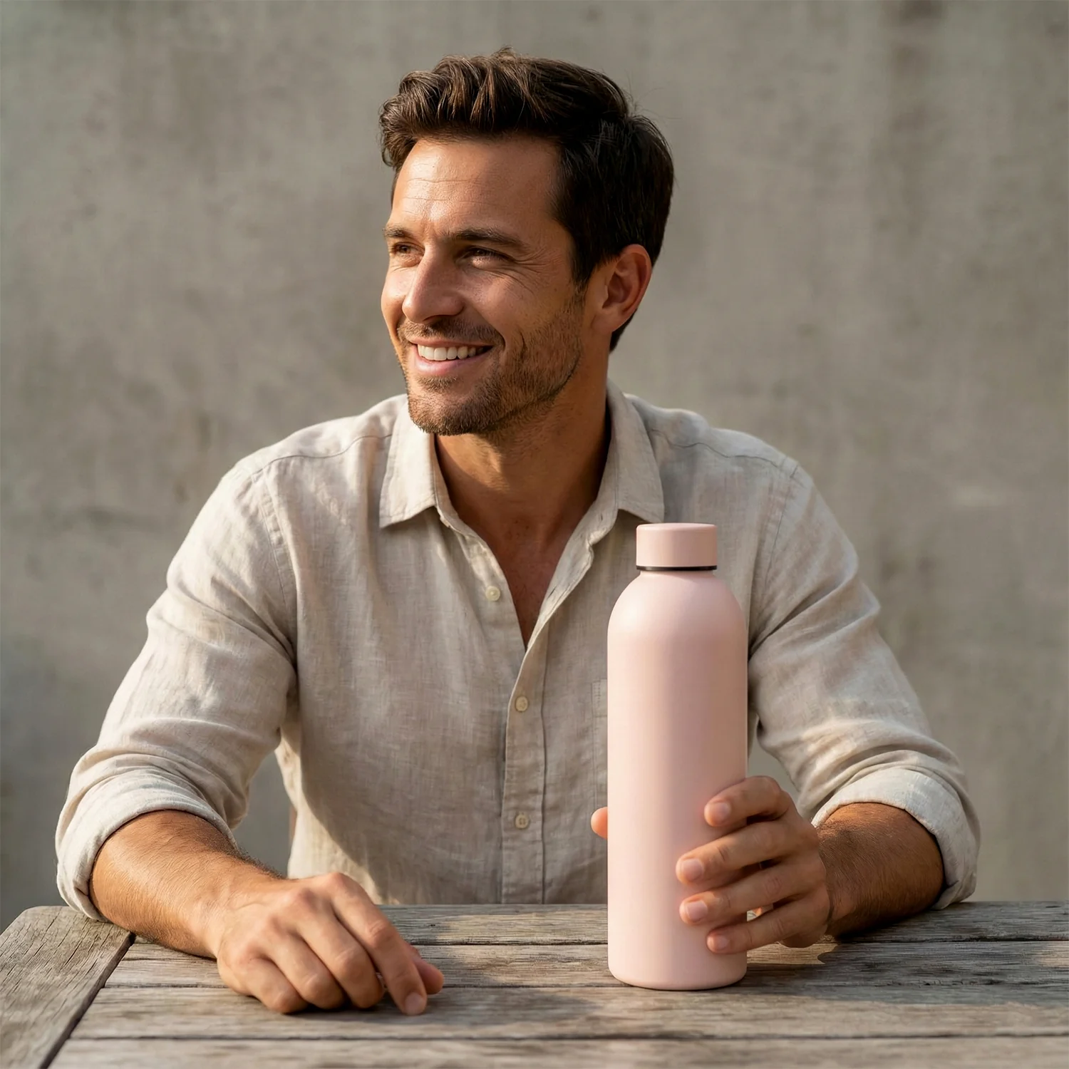 Stainless Steel Double Wall Vacuum-Insulated Drink Water (Pink / 500 ML Approx) - Image 4