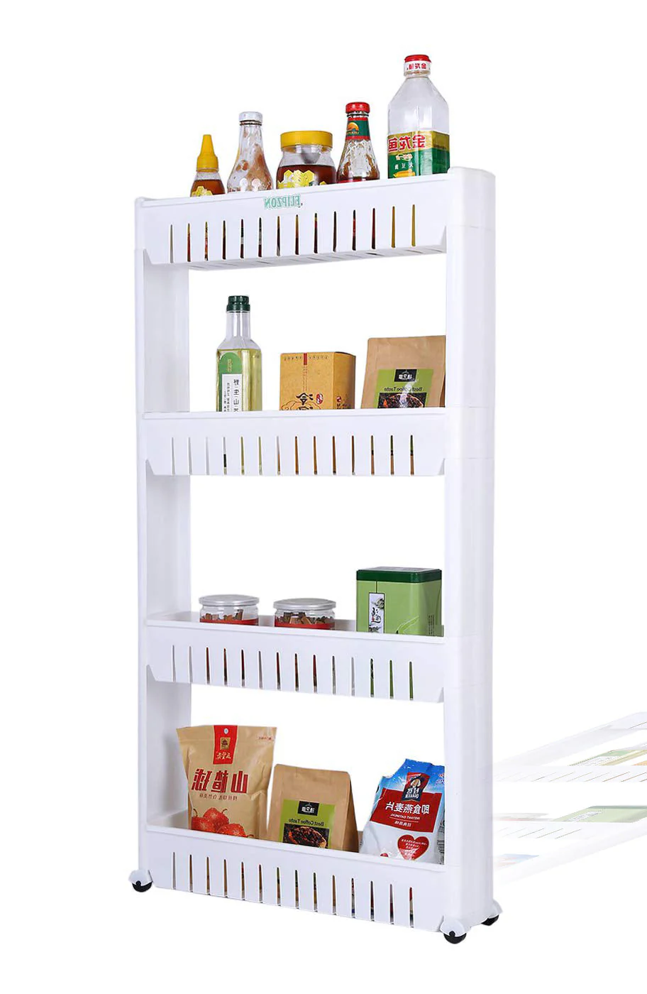 Multipurpose 4 Layer Space Saving Storage Organizer Rack Shelf - Image 4