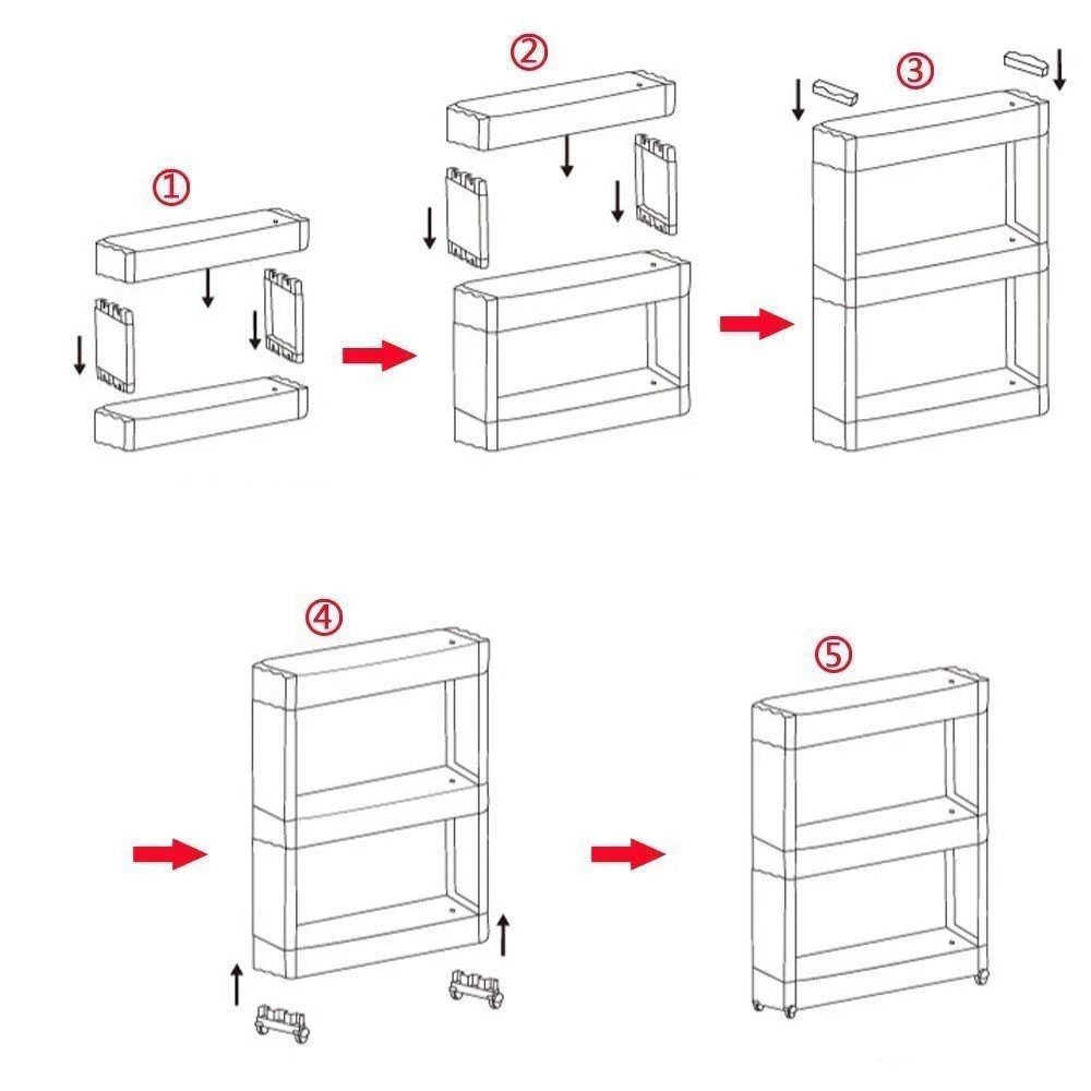 Multipurpose 4 Layer Space Saving Storage Organizer Rack Shelf - Image 8
