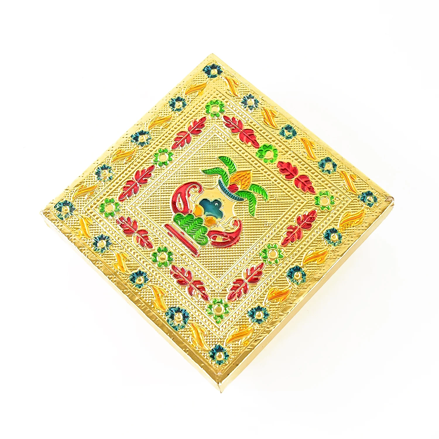 Handicraft Wood Chowki for Pooja , Wooden Bajot (1 Pc / Mix Descign & Color) - Image 12