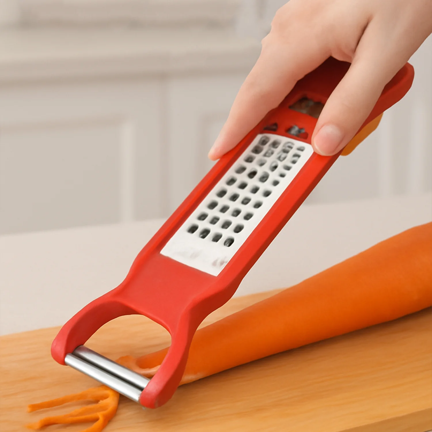 Kitchen 3 in 1 Multi Purpose Vegetable Peeler Grater Cutter for Food Preparation - Image 3