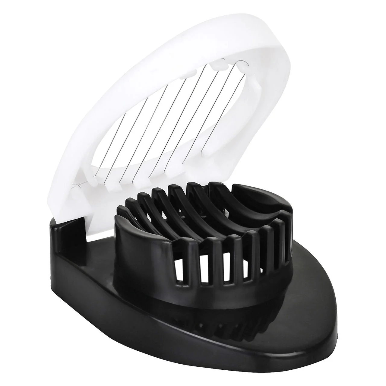 Oval Shape Plastic Multi Purpose Egg Cutter / Slicer with Stainless Steel Wires - Image 3