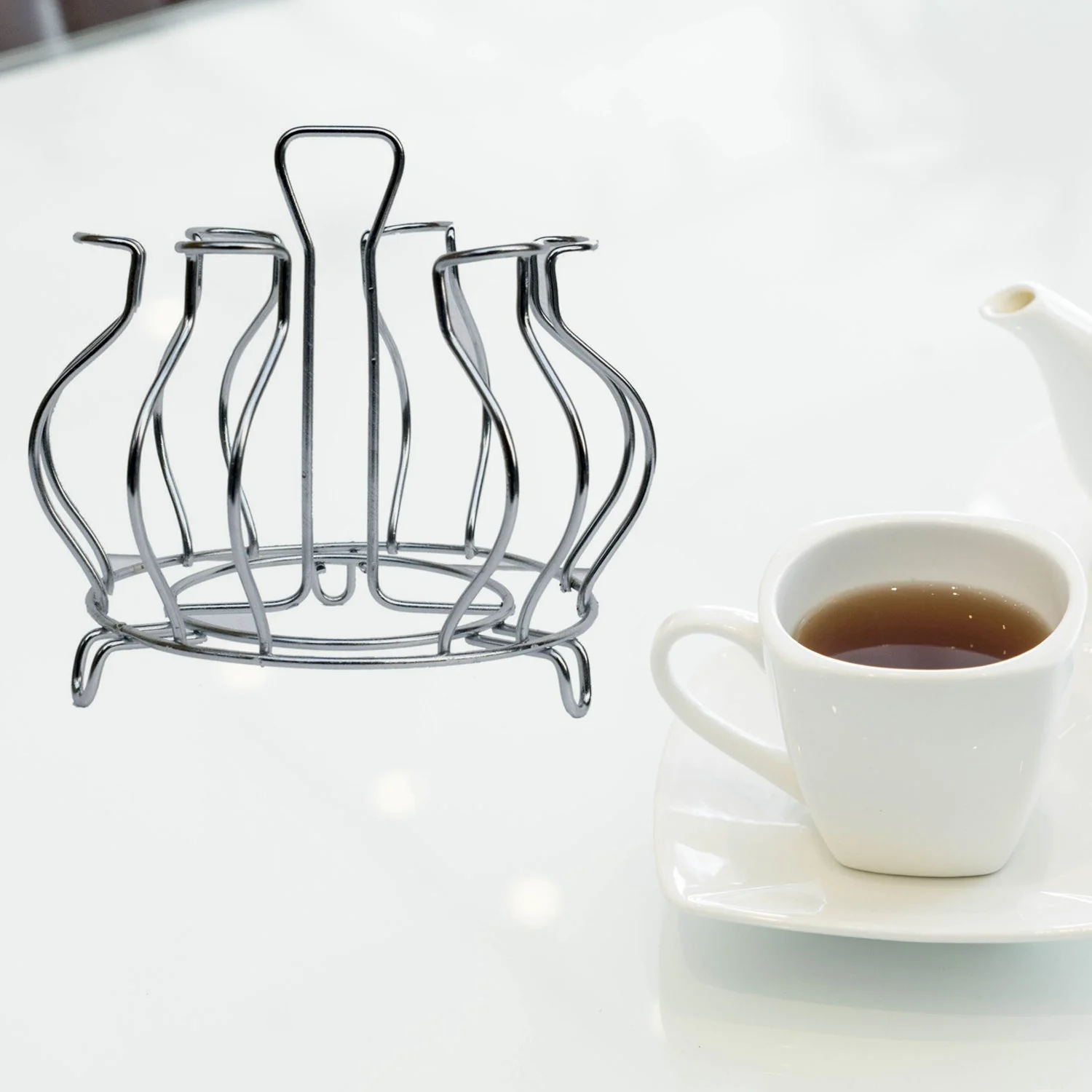 Stainless Steel Glass Holder Glass Hanging Organizer Kitchen Bars Pubs (MOQ :- 2 Pc) - Image 5