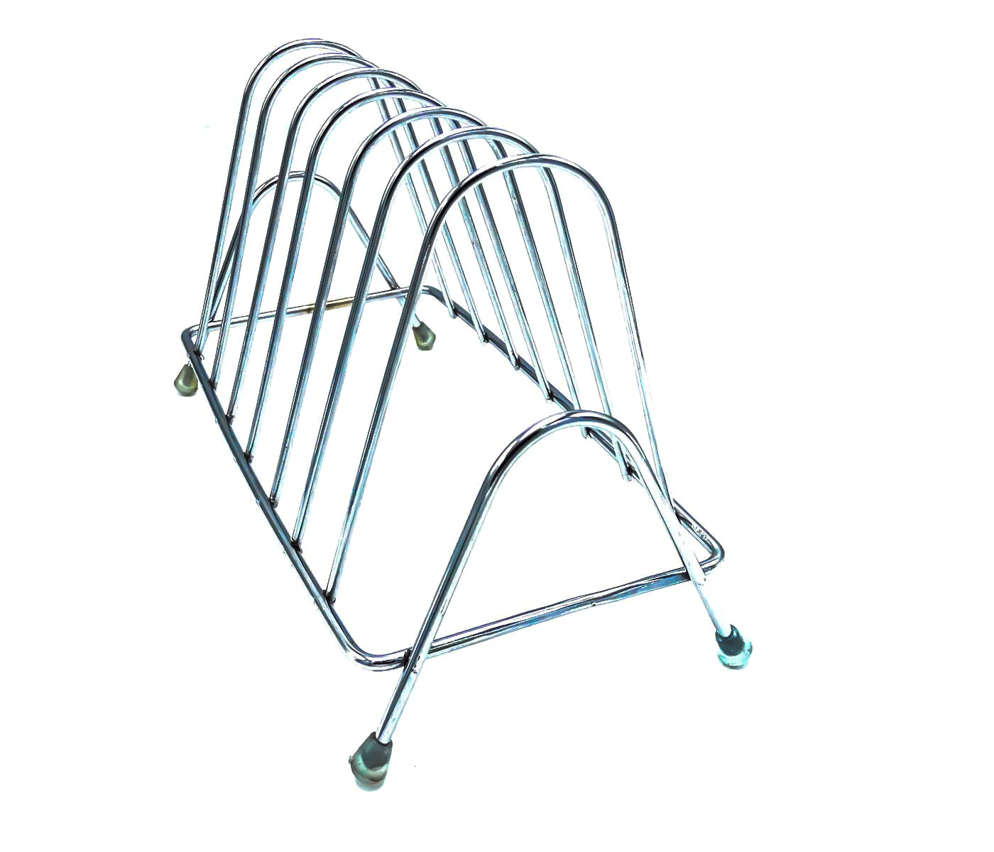 Stainless Steel Square Plate Rack Stand Holder for Kitchen - Image 2