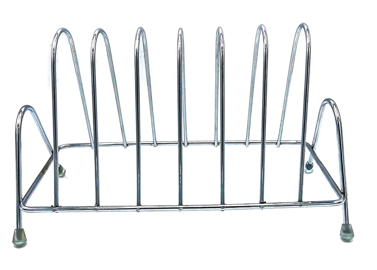 Stainless Steel Square Plate Rack Stand Holder for Kitchen - Image 4