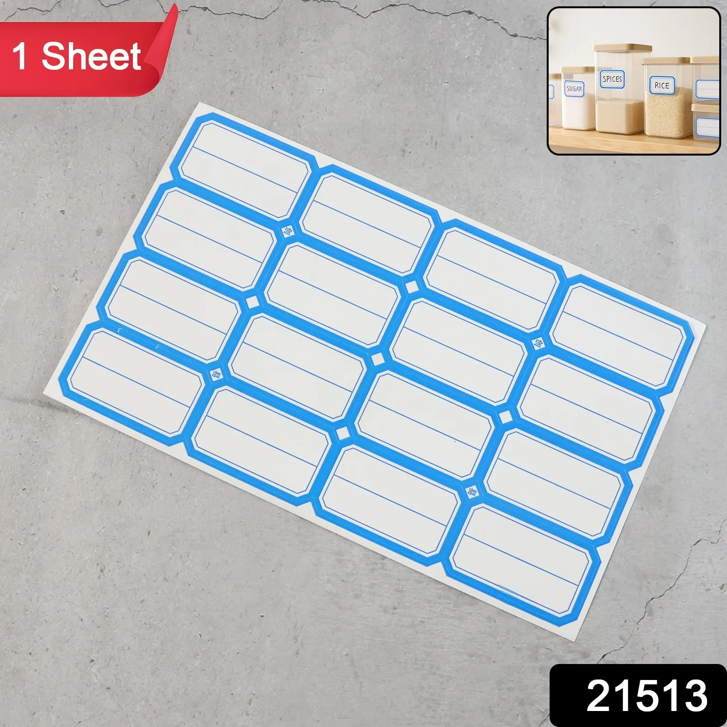 1 Sheets Self-Adhesive Label Stickers - Image 2