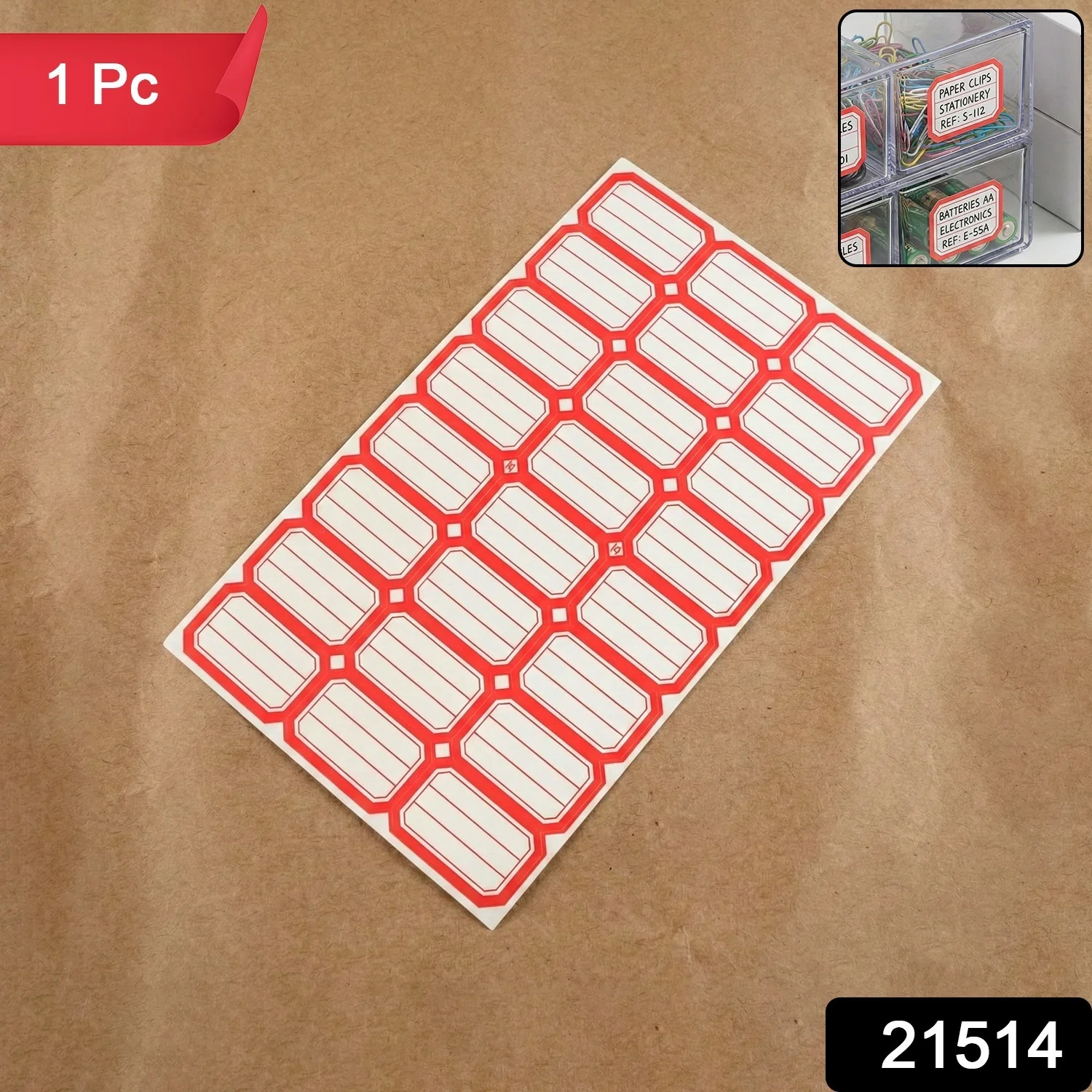 1 Sheets Self-Adhesive Label Stickers - Image 2