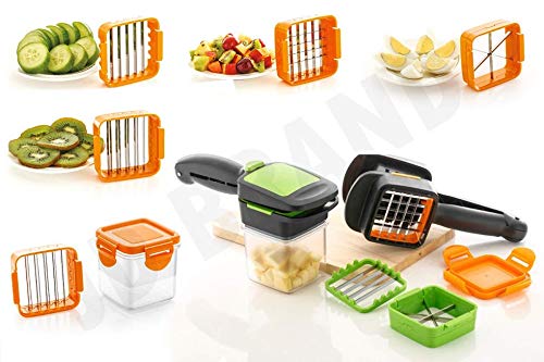 Premium Vegetable Dicer Multi Chopper Set 5 in 1 Cutting Blades - Image 3