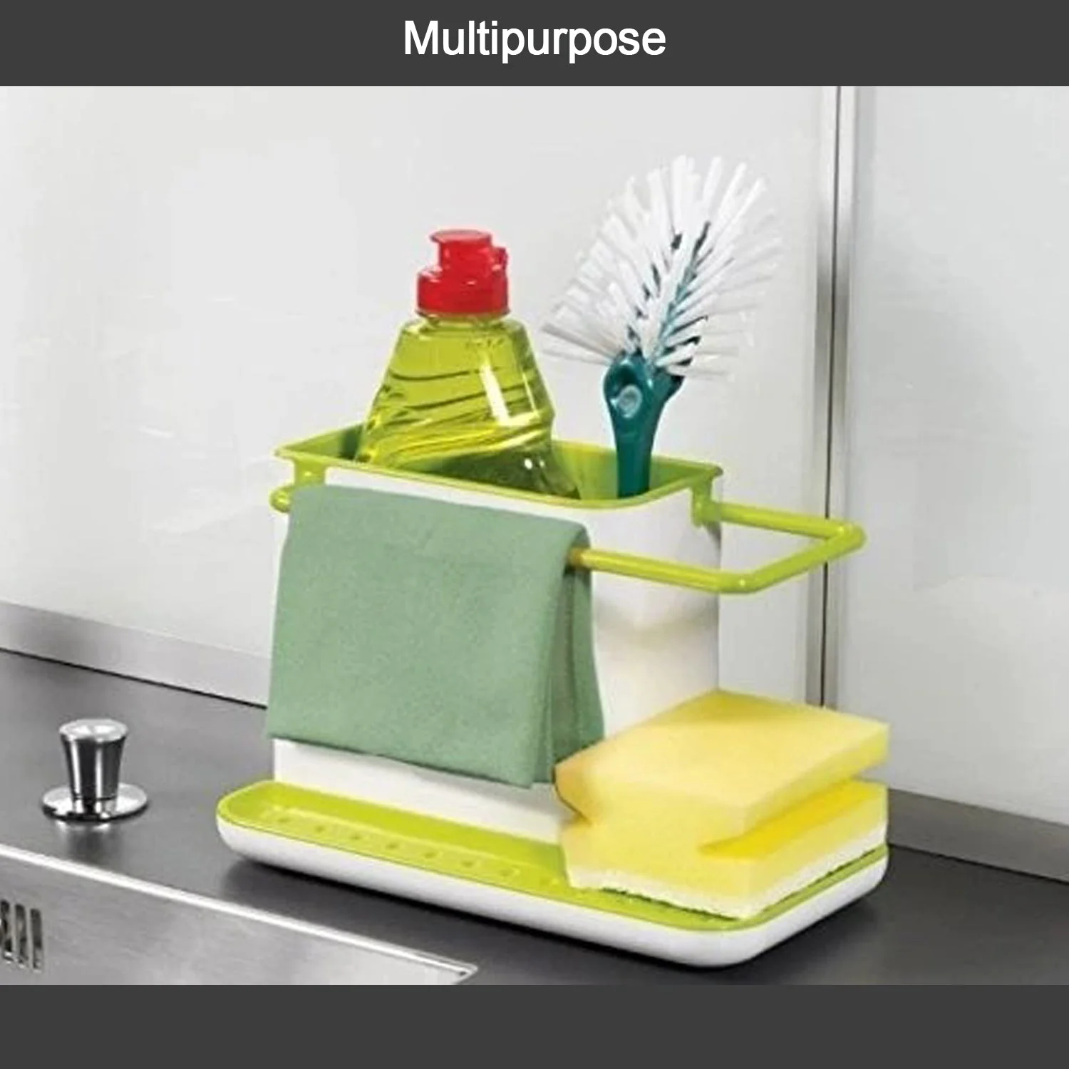 3-in-1 Plastic Sink Stand for Kitchen Use - Image 4