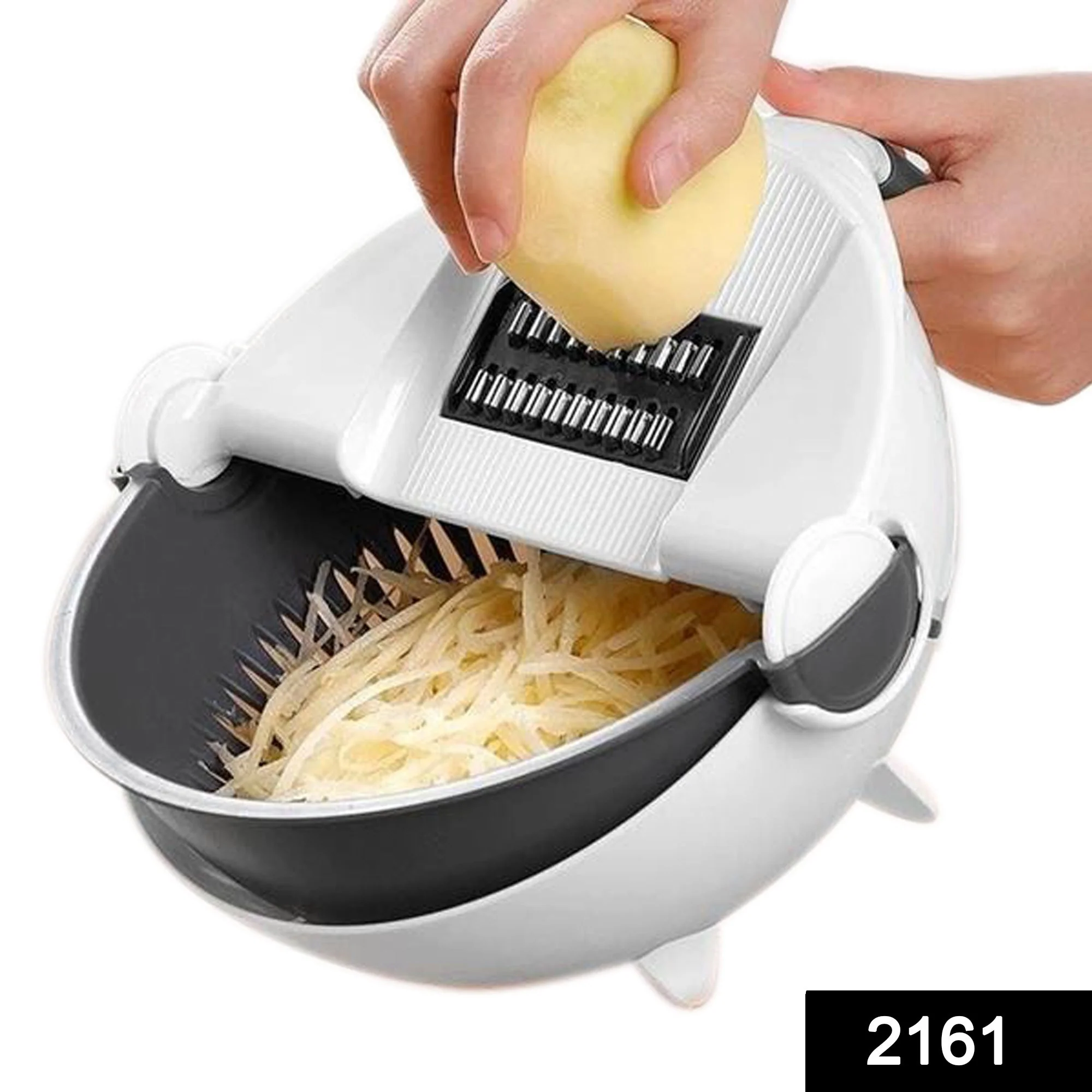 10 in 1 Multifunctional Vegetable Fruits Cutter / Slicer Shredder with Rotating - Image 2