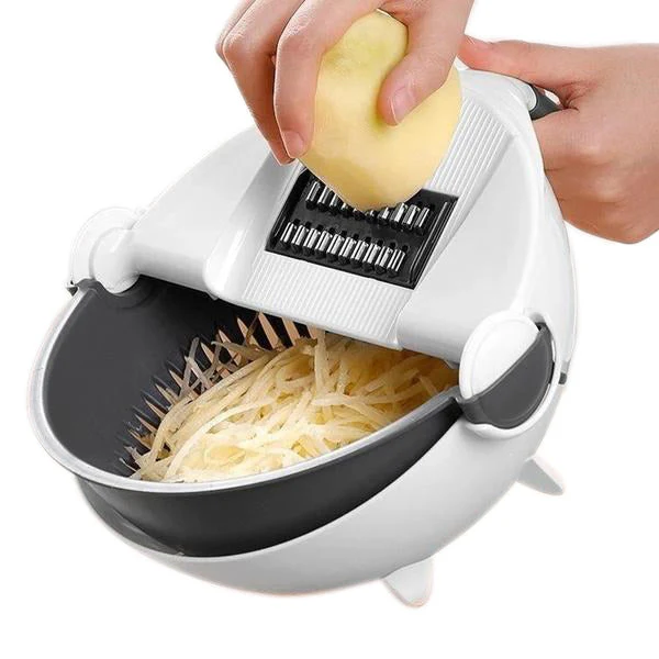 10 in 1 Multifunctional Vegetable Fruits Cutter / Slicer Shredder with Rotating - Image 4