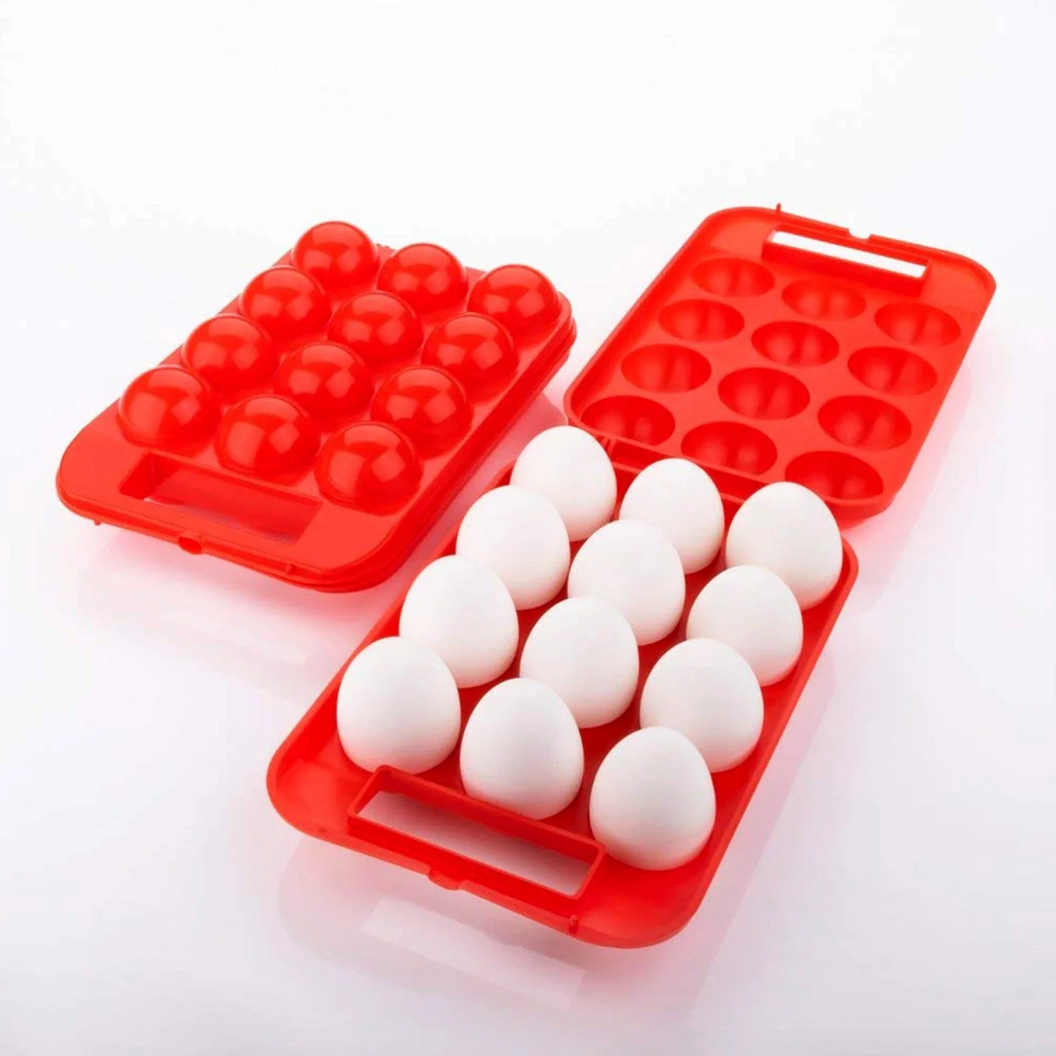 Plastic Egg Carry Tray Holder Carrier Storage Box - Image 4