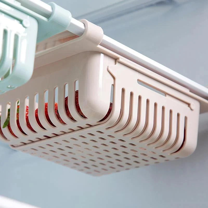 EXPANDABLE ADJUSTABLE MULTIPURPOSE FRIDGE STORAGE BASKET ( 2 pc ) - Image 4