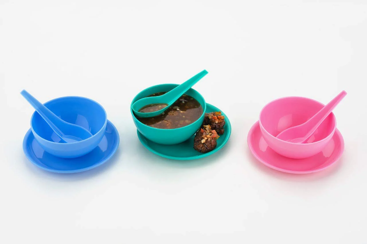 Multipurpose Snack Set 3 pcs - Spoon, Bowl and Dish - Image 4