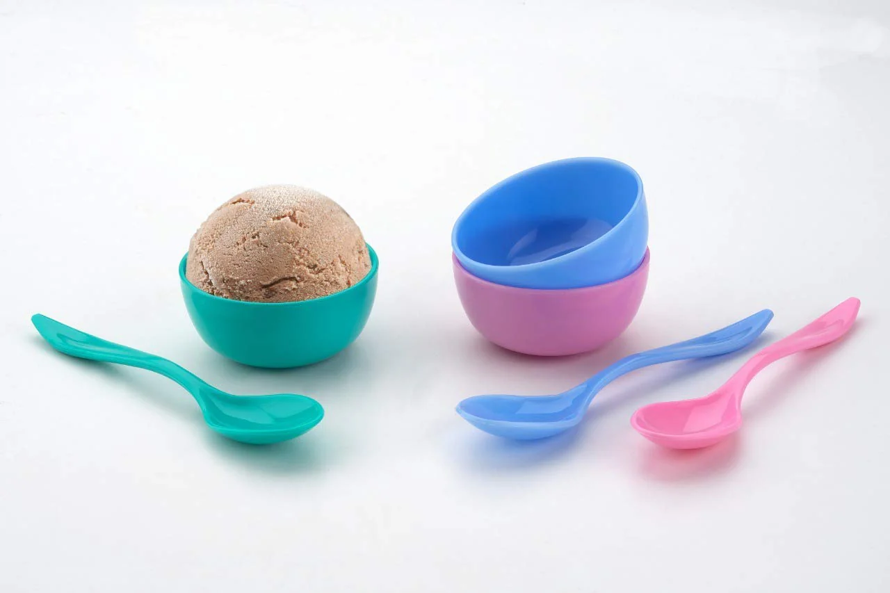 Multipurpose Snack Set 3 pcs - Spoon, Bowl and Dish - Image 8