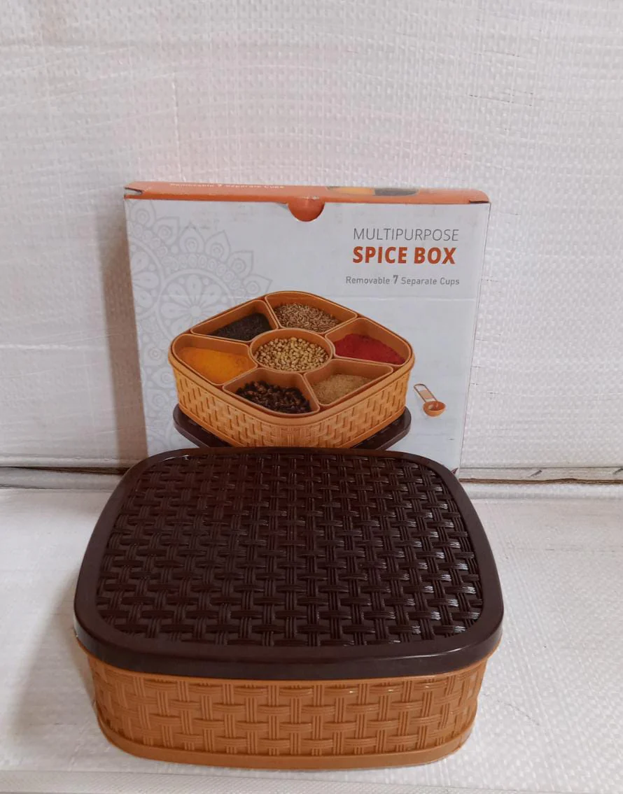 Masala Rangoli Box Dabba for keeping Spices - Image 6