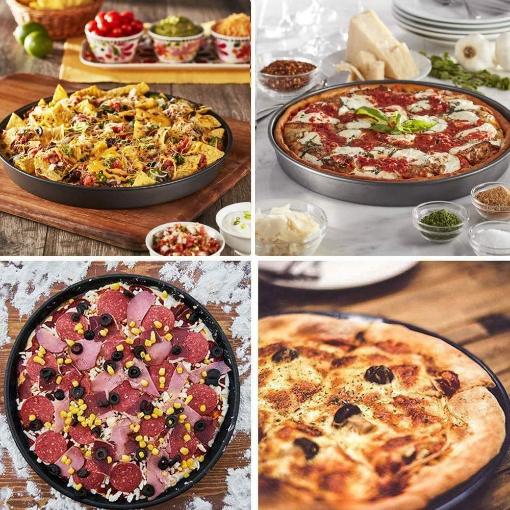 Steel Non-Stick Round Plate Cake Pizza Tray Baking Mould - Image 6