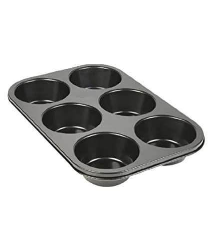 Non-Stick Reusable Cupcake Baking Slot Tray for 6 Muffin Cup - Image 6