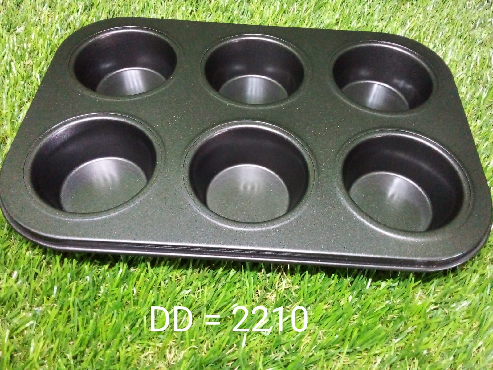 Non-Stick Reusable Cupcake Baking Slot Tray for 6 Muffin Cup - Image 7