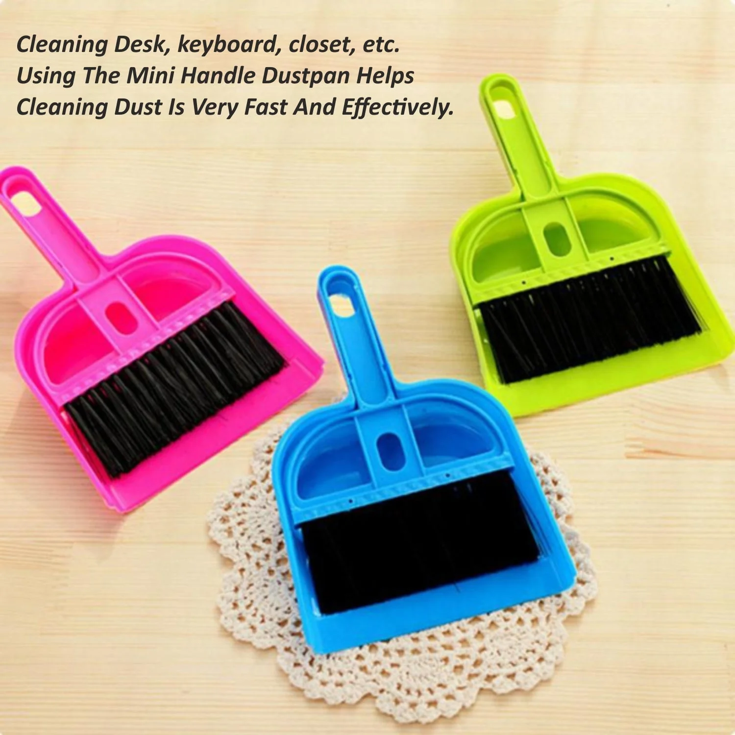 Mini Dustpan with Brush Broom Set for Multipurpose Cleaning, Supdi - 2 pcs - Image 5