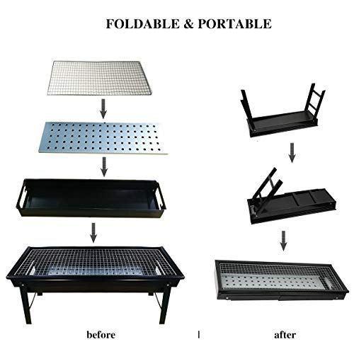 Folding Portable Barbeque BBQ Grill Set for Outdoor and Home - Image 12