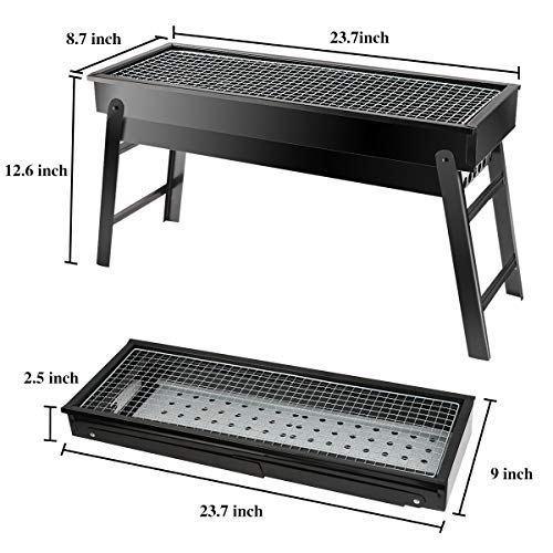 Folding Portable Barbeque BBQ Grill Set for Outdoor and Home - Image 7