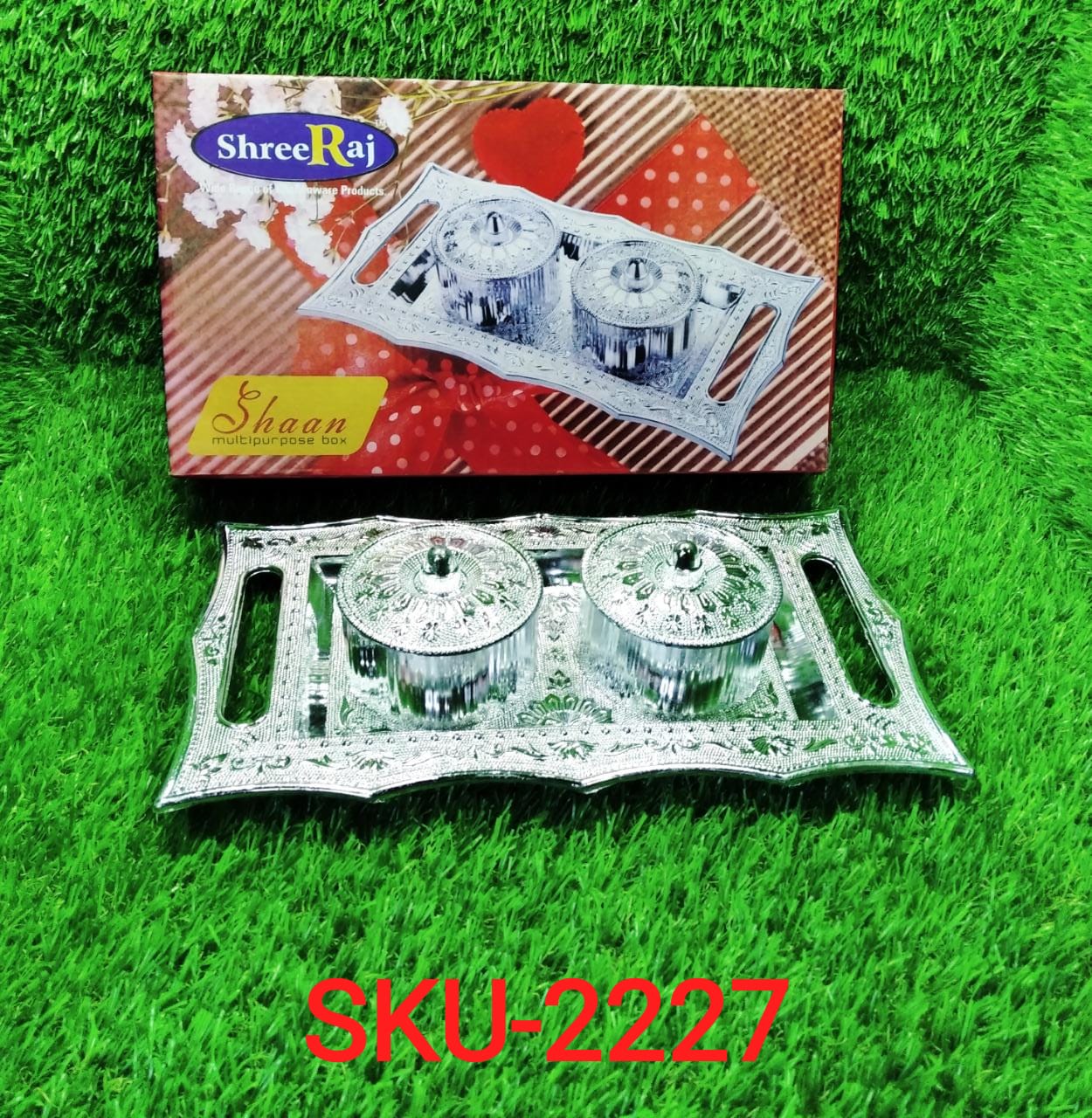 Multipurpose Decorative Multi Storage Mukhwas Dani / Serving Tray - Image 6