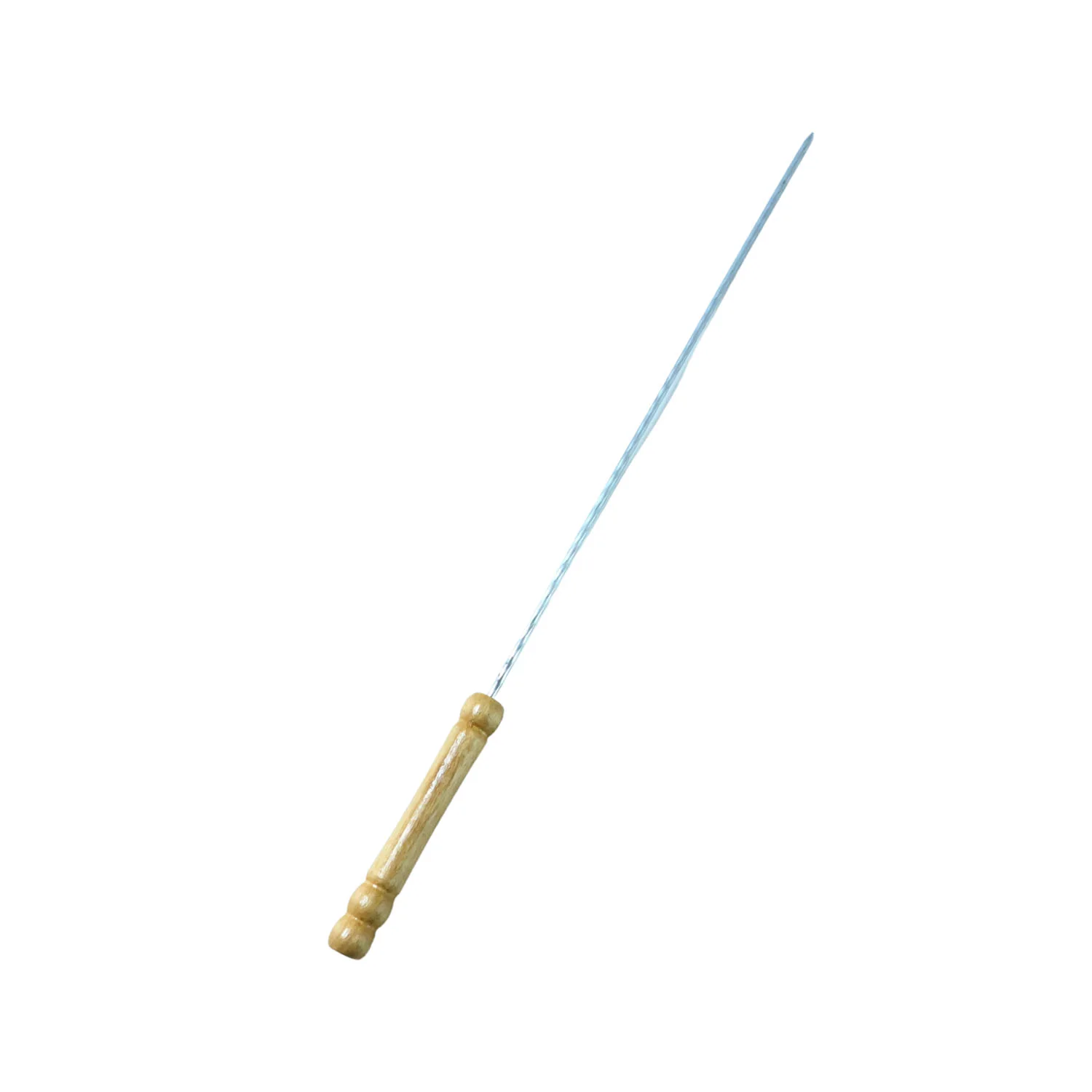Barbecue Skewers for BBQ Tandoor and Gril with Wooden Handle - Pack of 12 - Image 5