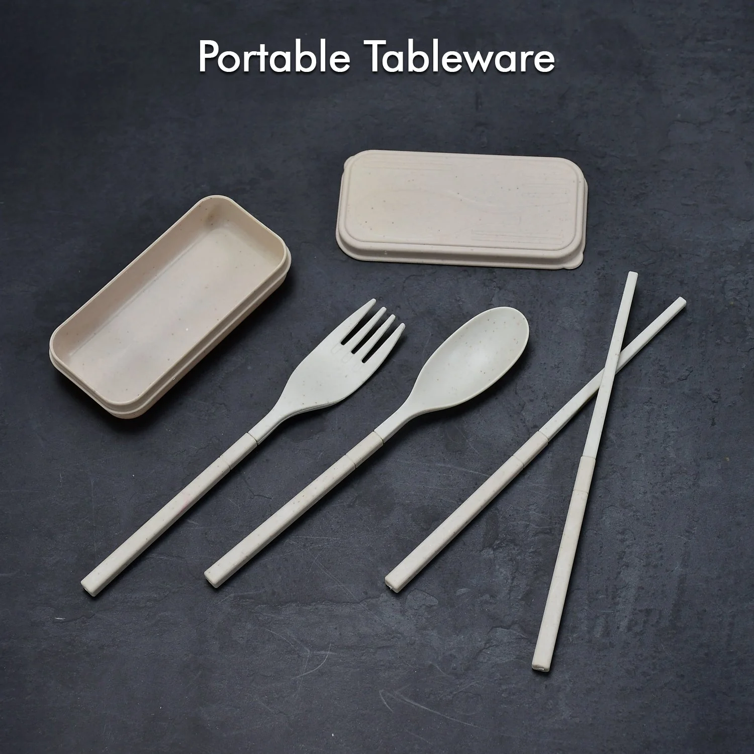Spoon, Fork, Chopsticks Dinnerware Set 3 Pc - Image 3