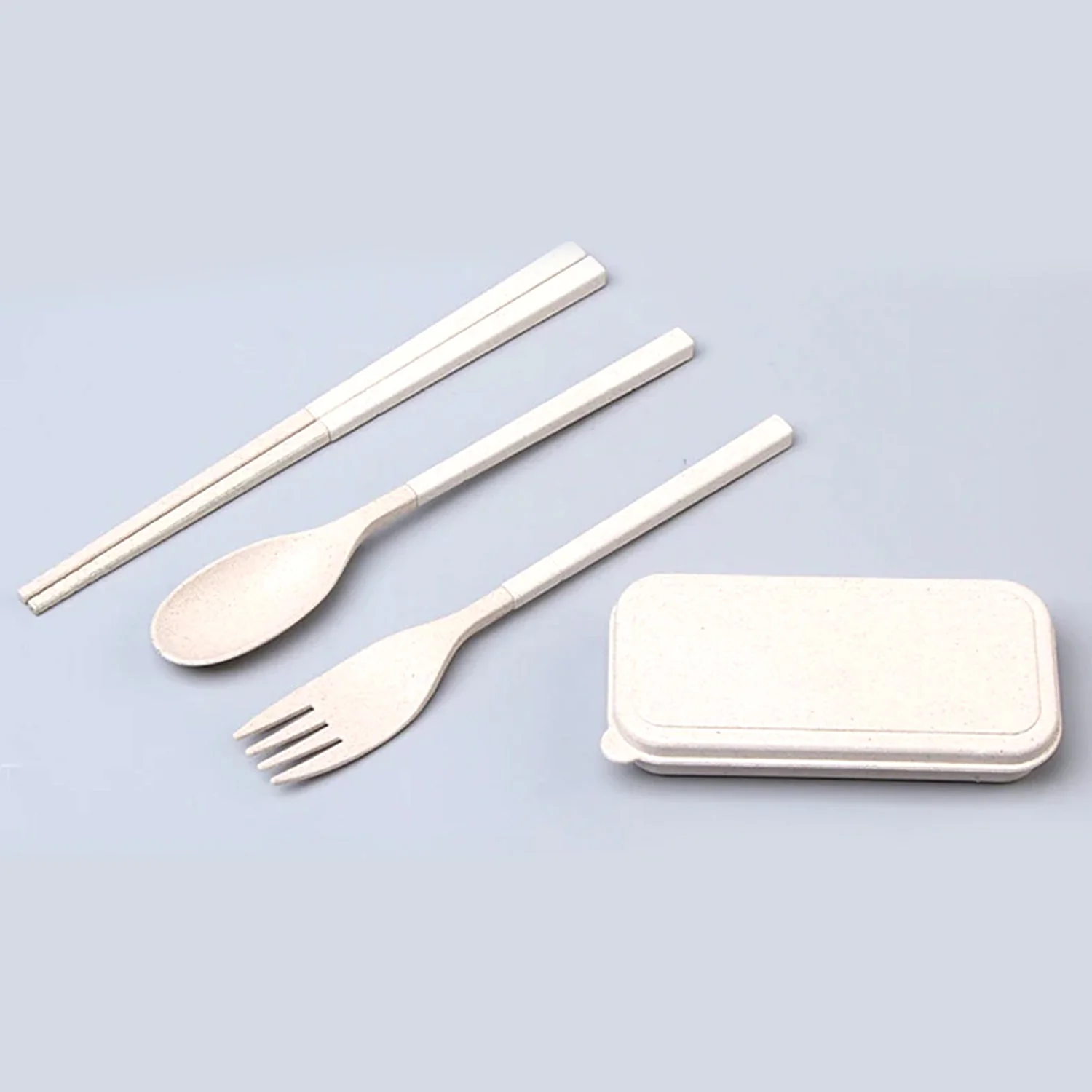 Spoon, Fork, Chopsticks Dinnerware Set 3 Pc - Image 6