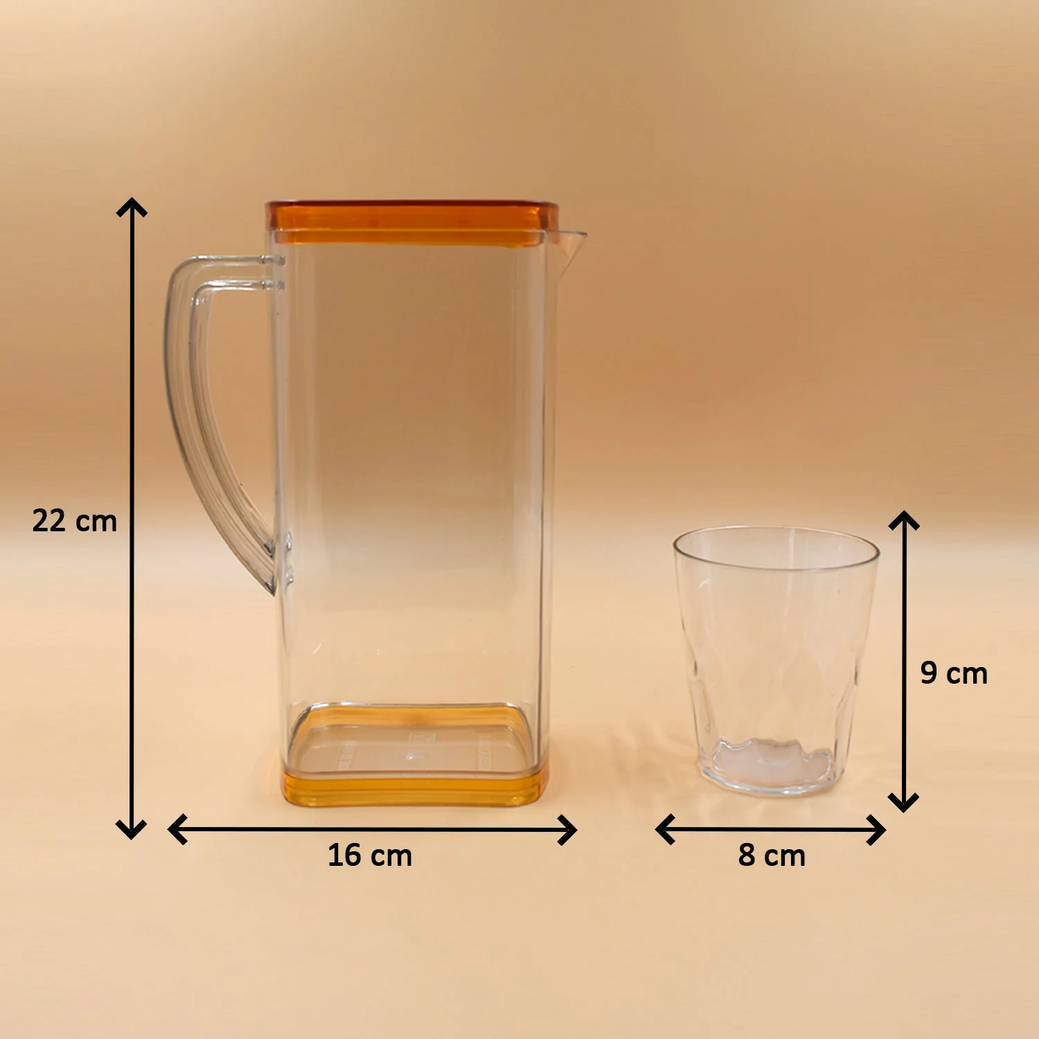 Resistant Glass Jug for Juice, Milk, Cold or Hot Beverages (plastic) - Image 7