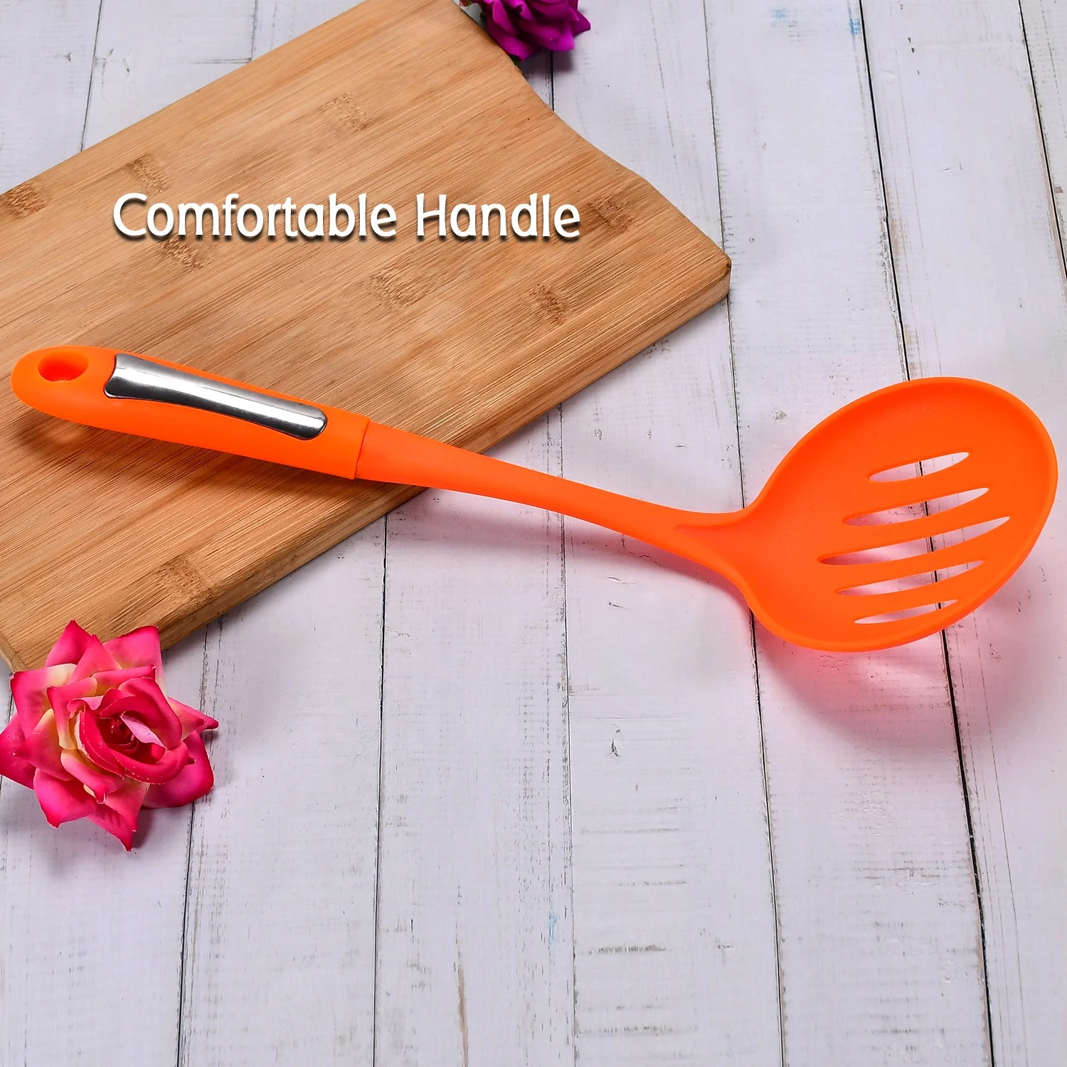 35 cm Cooking Shovel – Vegetable Colander Scoop & Filter Tool for Kitchen - Image 6