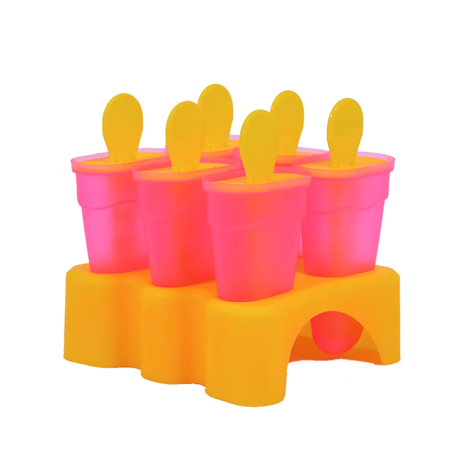 Kulfi Maker Moulds Set Plastic Homemade Kulfi Mould 6pcs Set For Freezer Use - Image 6