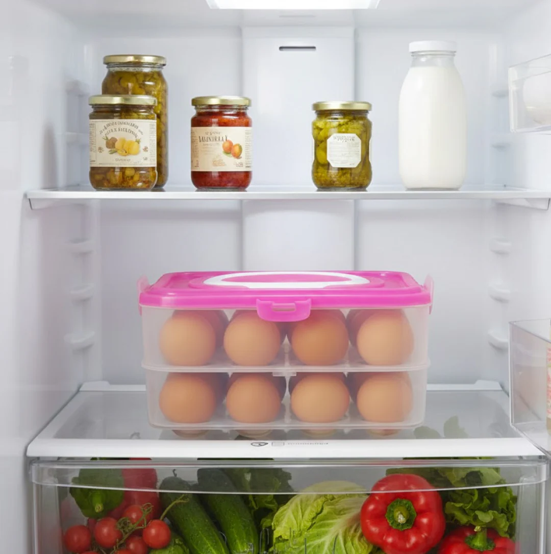 Double Layer 24 Grid Egg Storage Box for Egg Storage Container - Image 3
