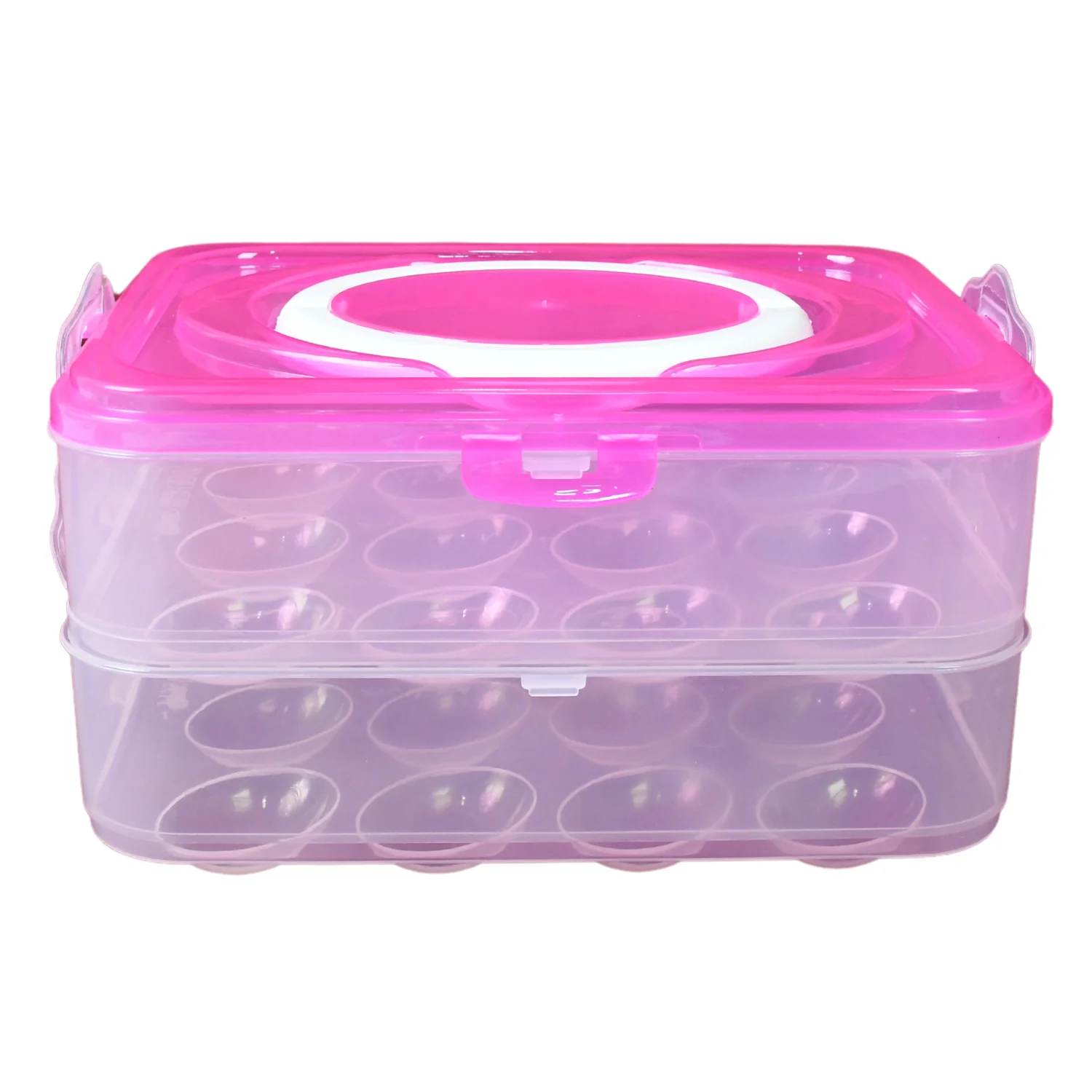 Double Layer 24 Grid Egg Storage Box for Egg Storage Container - Image 5