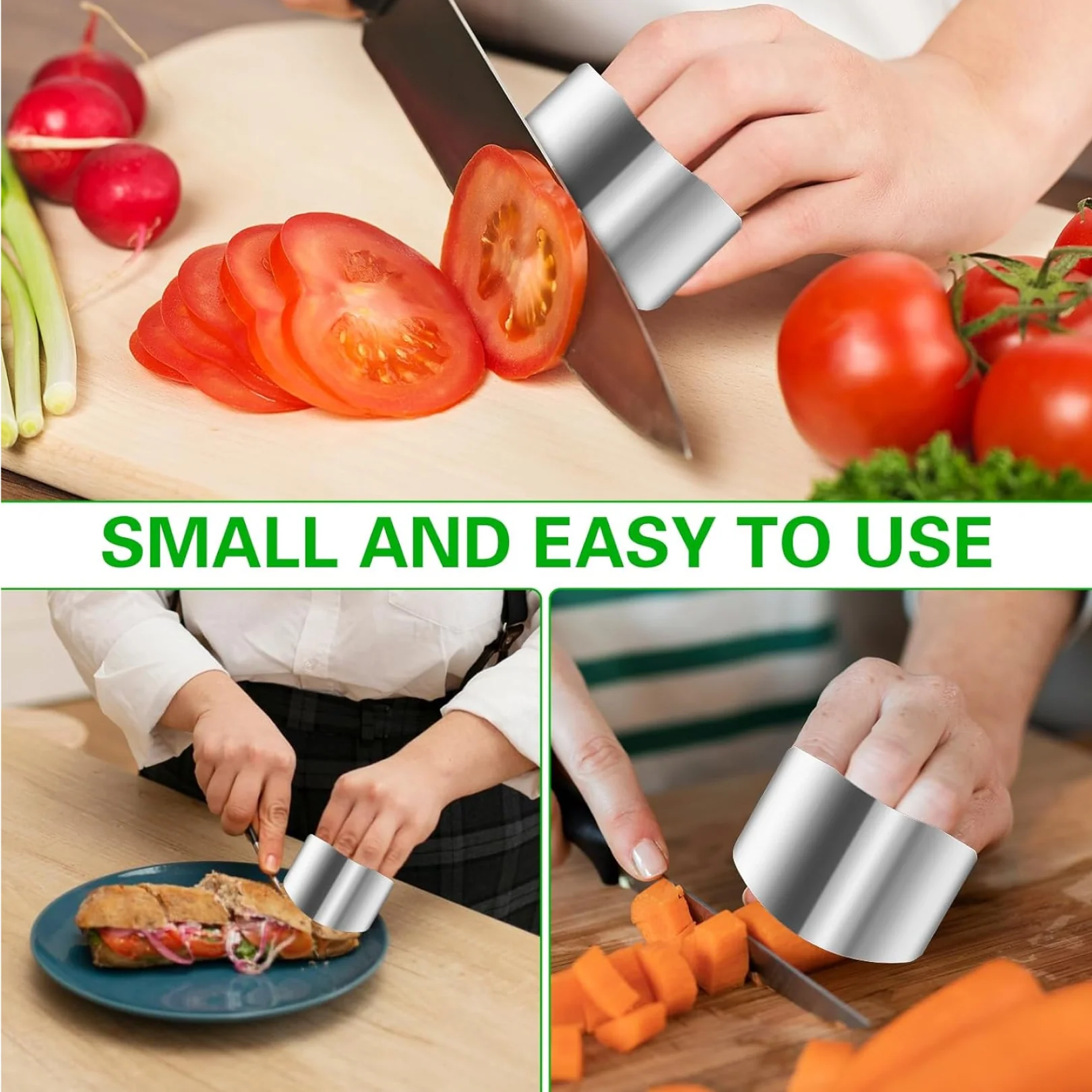 Stainless Steel Finger Guard Cutting Protector - Image 3