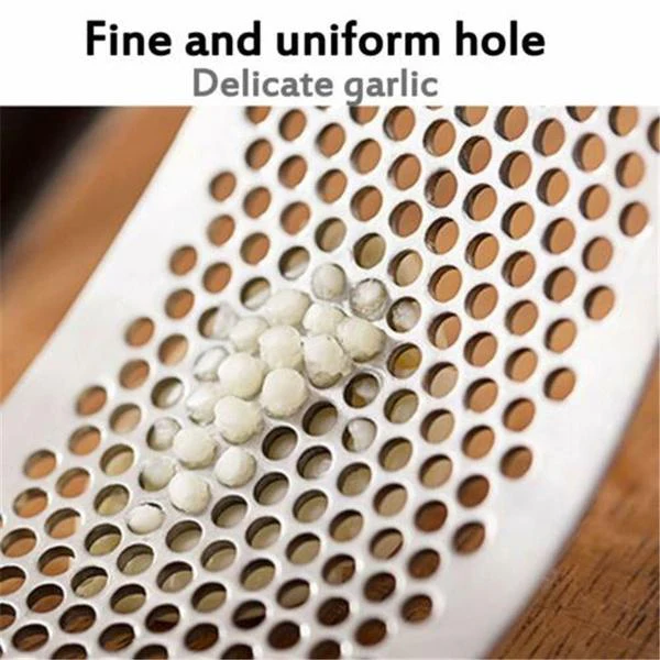 Stainless Steel Garlic Presser  / Crusher (Multicolor) - Image 5
