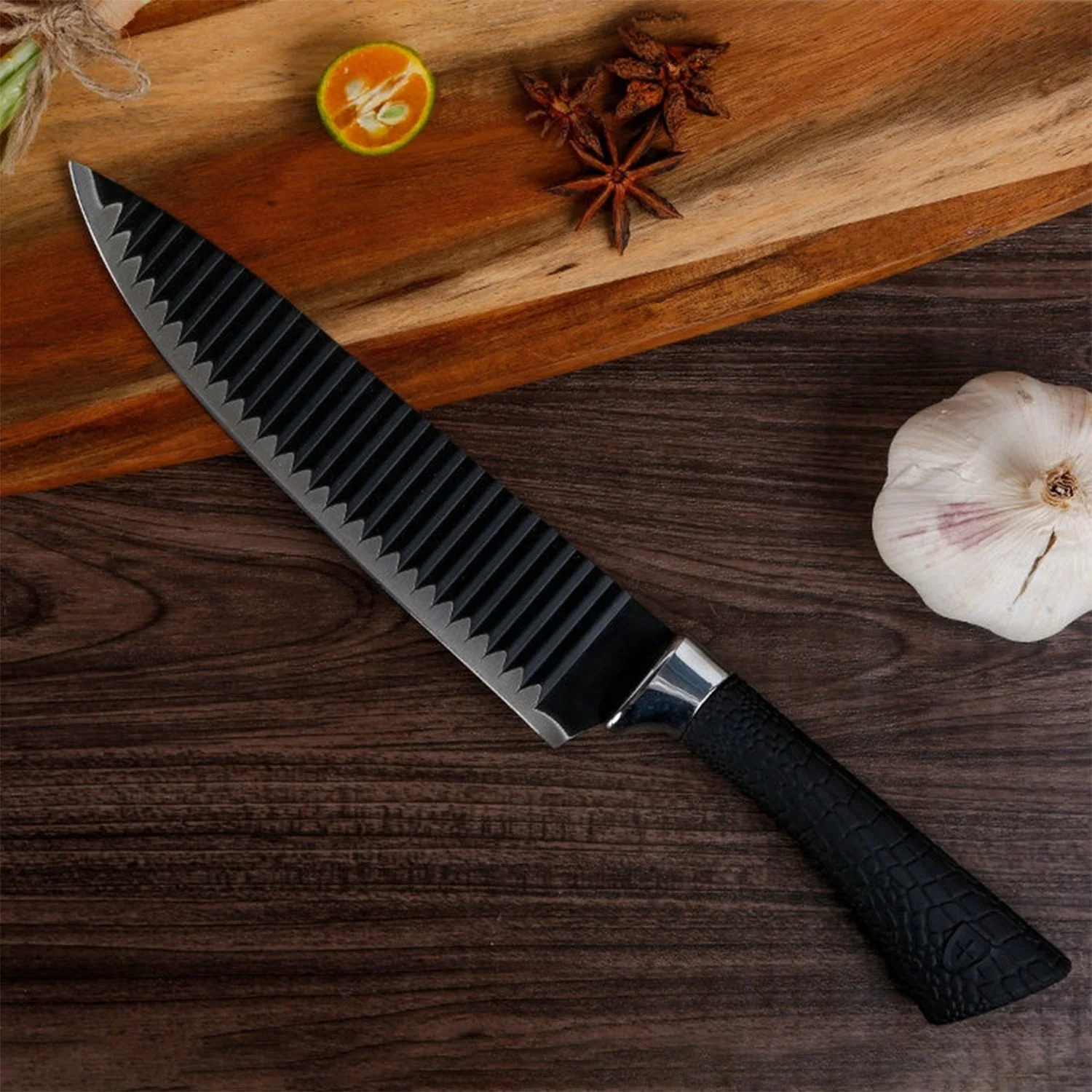 Stainless Steel Knife Set With Chef Peeler And Scissor (6 Pieces) - Image 6