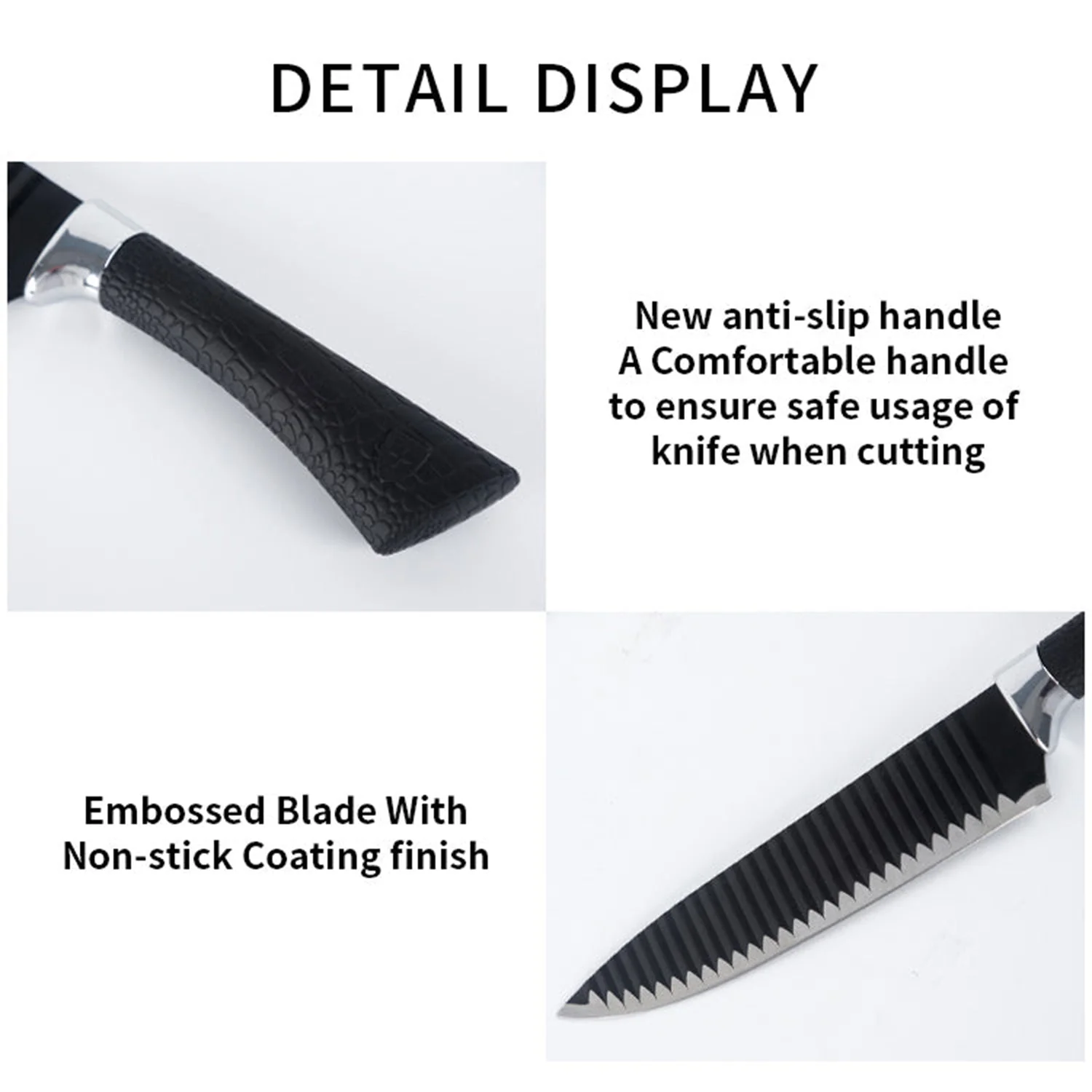Stainless Steel Knife Set With Chef Peeler And Scissor (6 Pieces) - Image 8