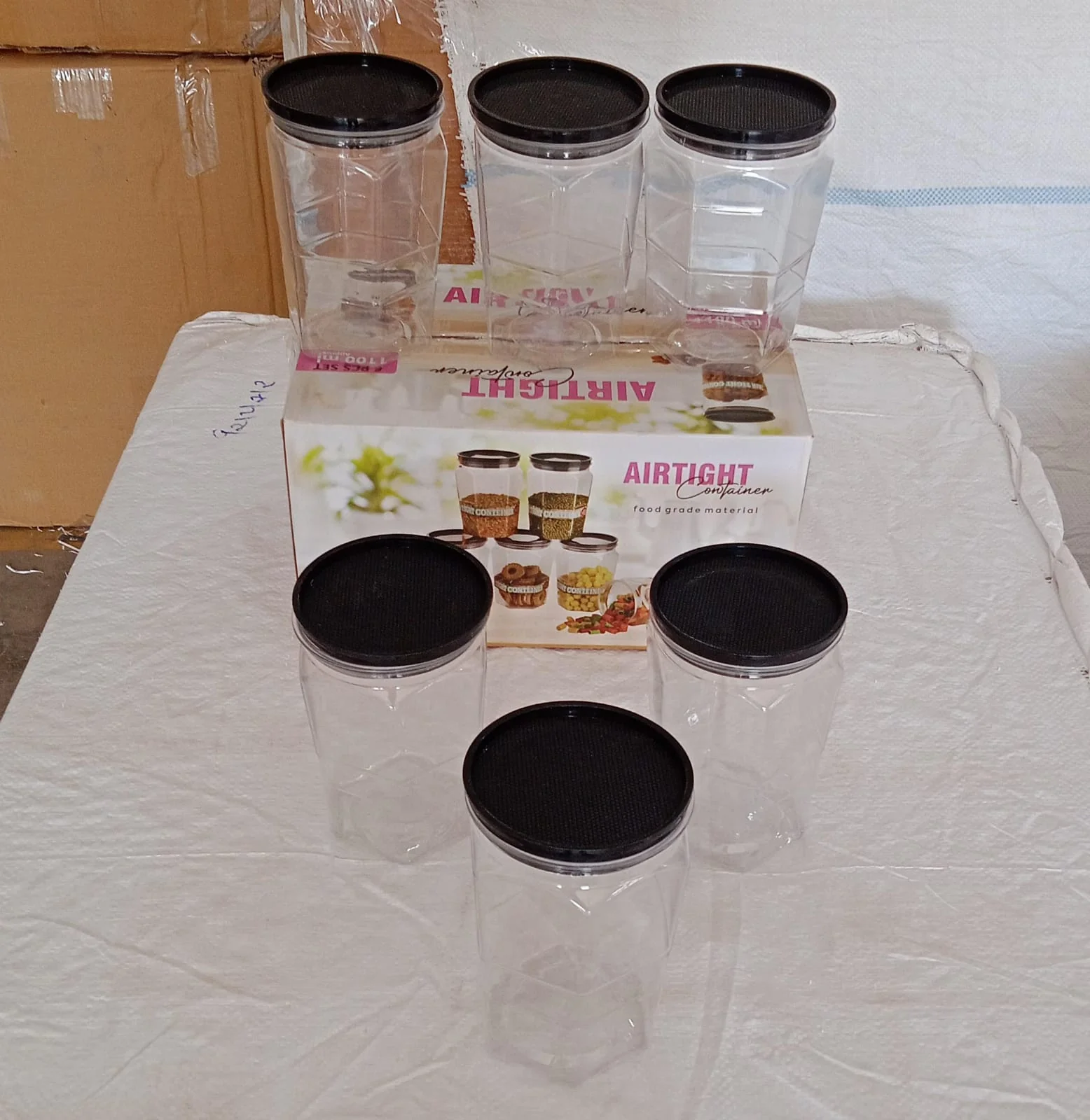 Air Tight Kitchen Storage Container (Approx - 1100Ml, Set of 6pcs) - Image 11