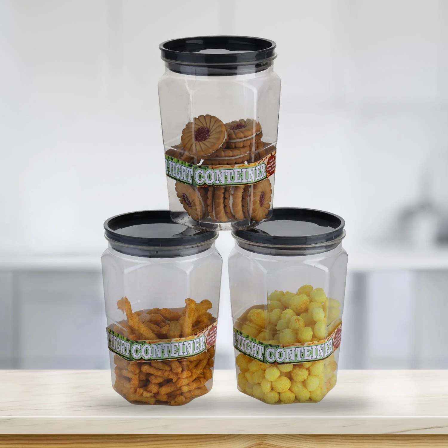Air Tight Kitchen Storage Container (Approx - 1100Ml, Set of 6pcs) - Image 5